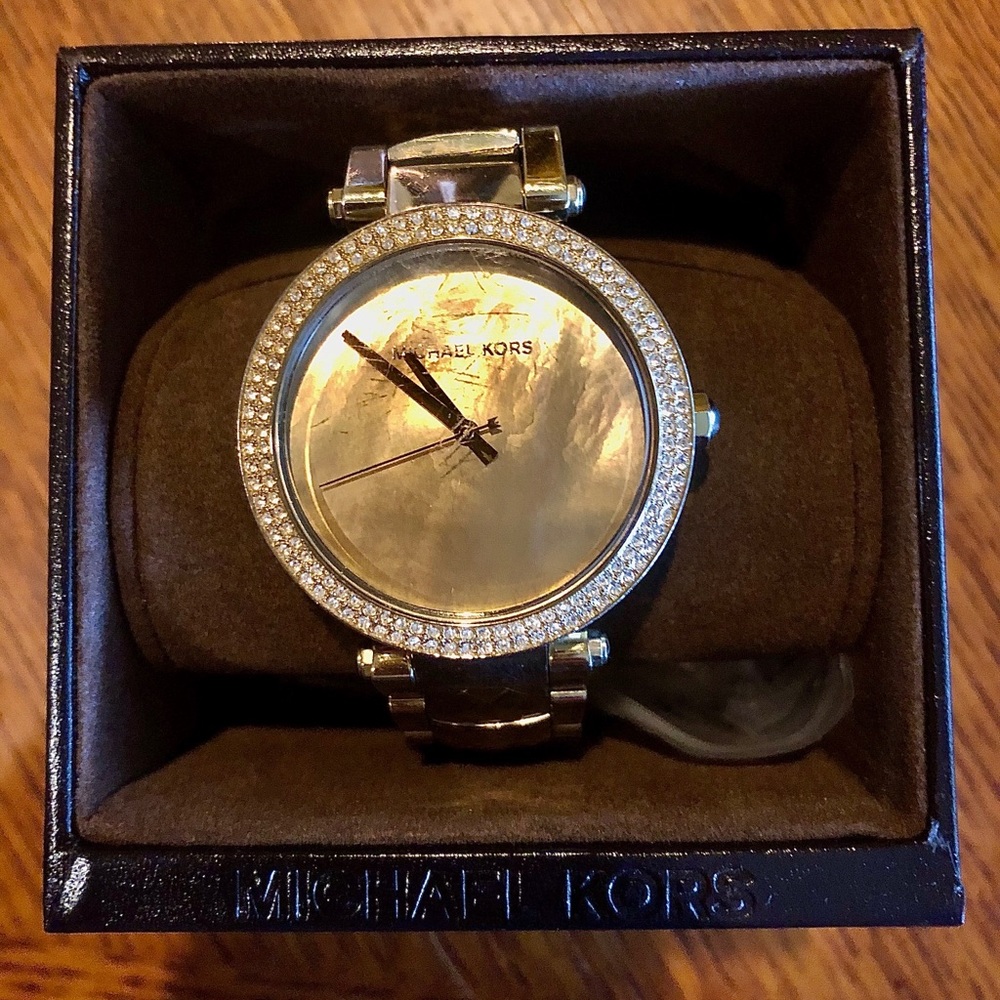 Michael Kors Over-Sized Gold Watch